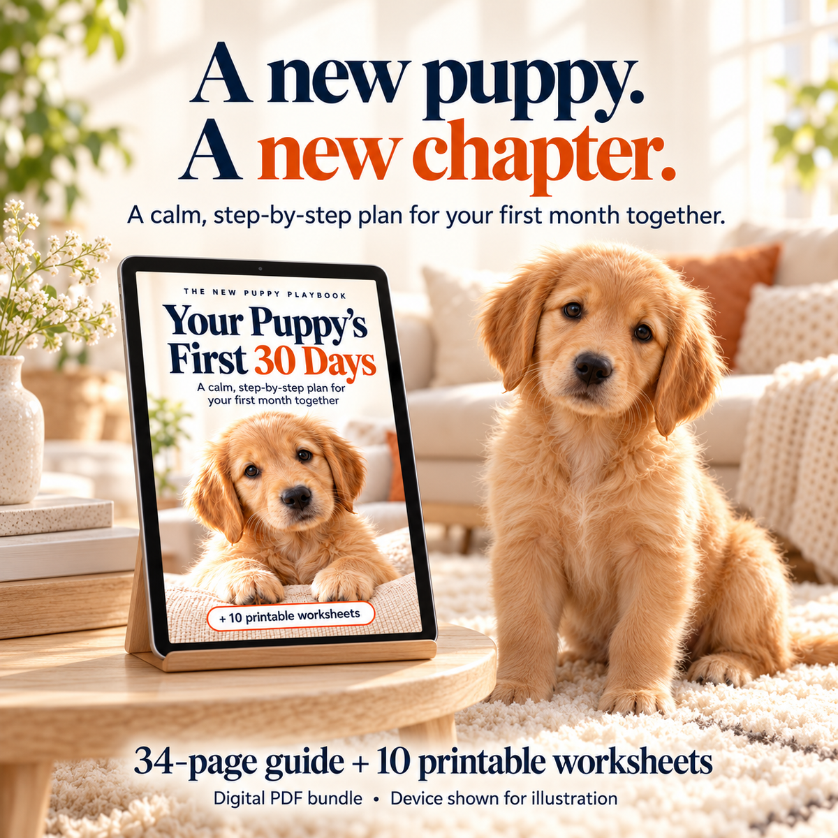 Your Puppy’s First 30 Days - Digital Guide + Bonus Pintables