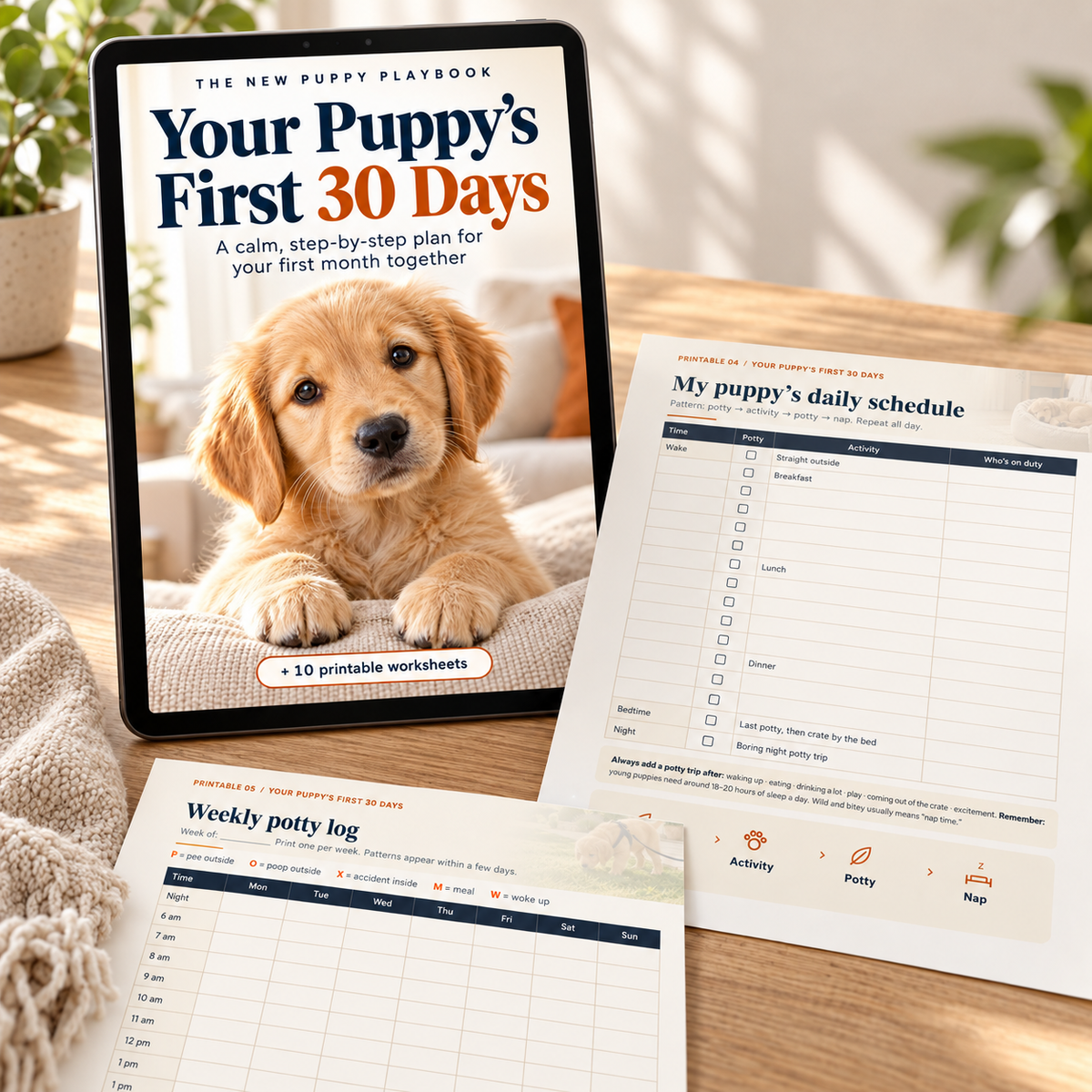 Your Puppy’s First 30 Days - Digital Guide + Bonus Pintables