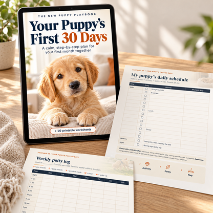 Your Puppy’s First 30 Days - Digital Guide + Bonus Pintables