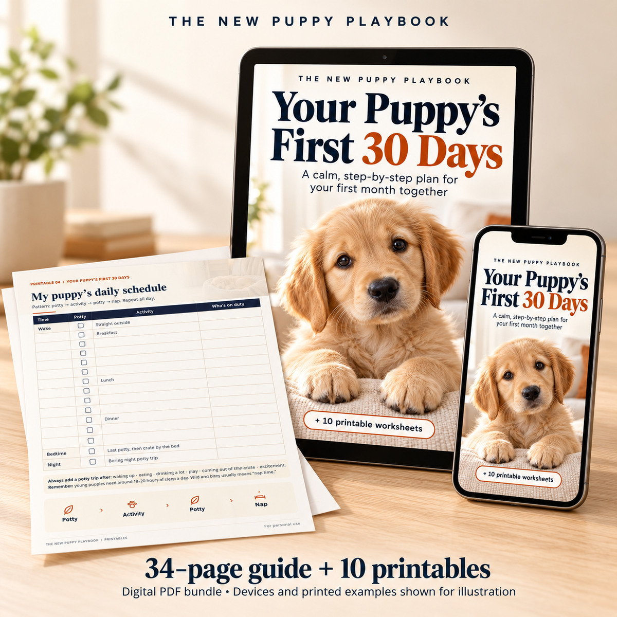 Your Puppy’s First 30 Days - Digital Guide + Bonus Pintables