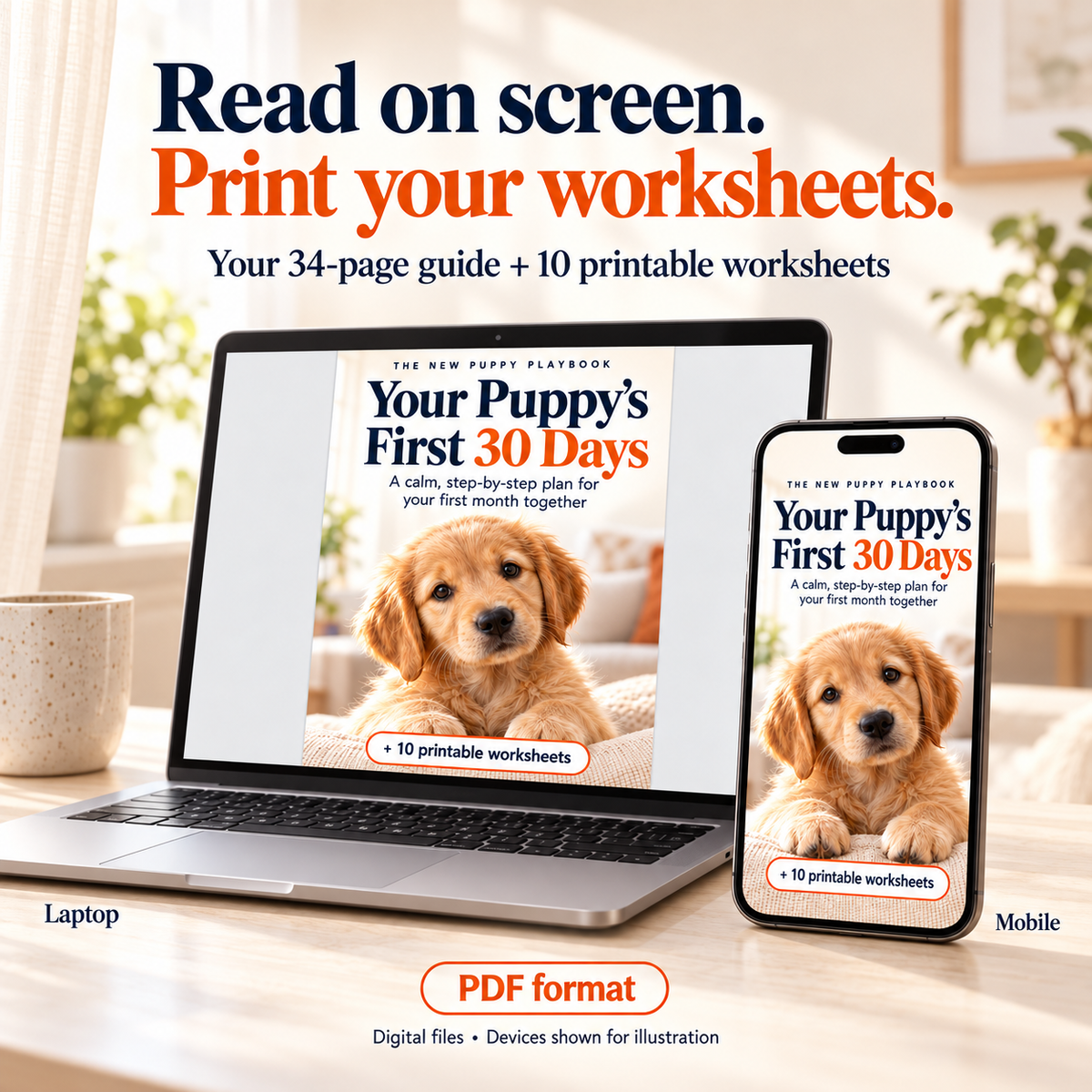 Your Puppy’s First 30 Days - Digital Guide + Bonus Pintables