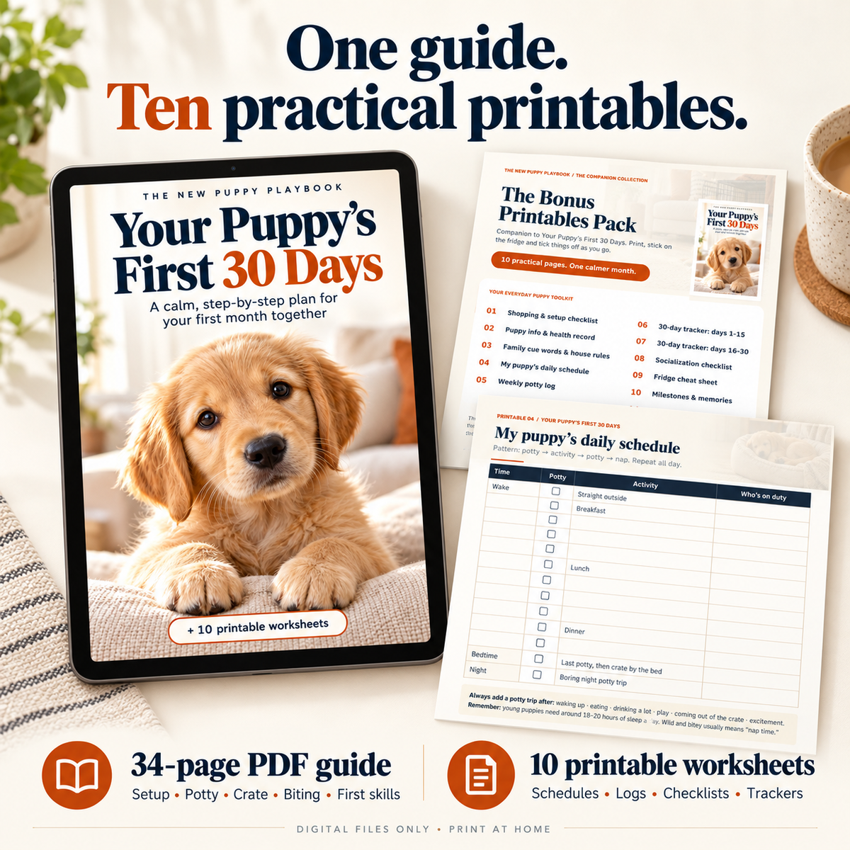Your Puppy’s First 30 Days - Digital Guide + Bonus Pintables