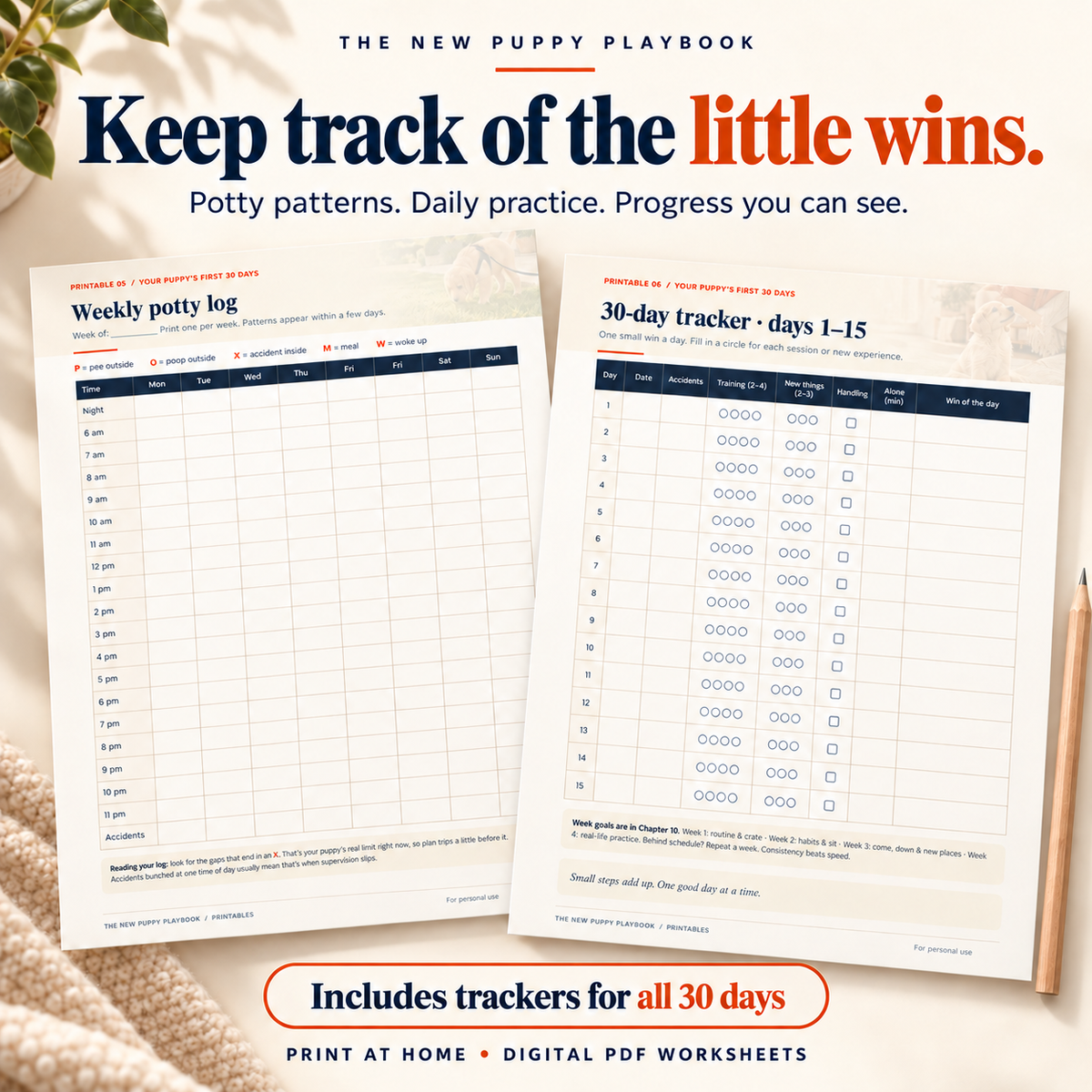 Your Puppy’s First 30 Days - Digital Guide + Bonus Pintables