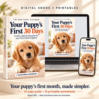 Your Puppy’s First 30 Days - Digital Guide + Bonus Pintables