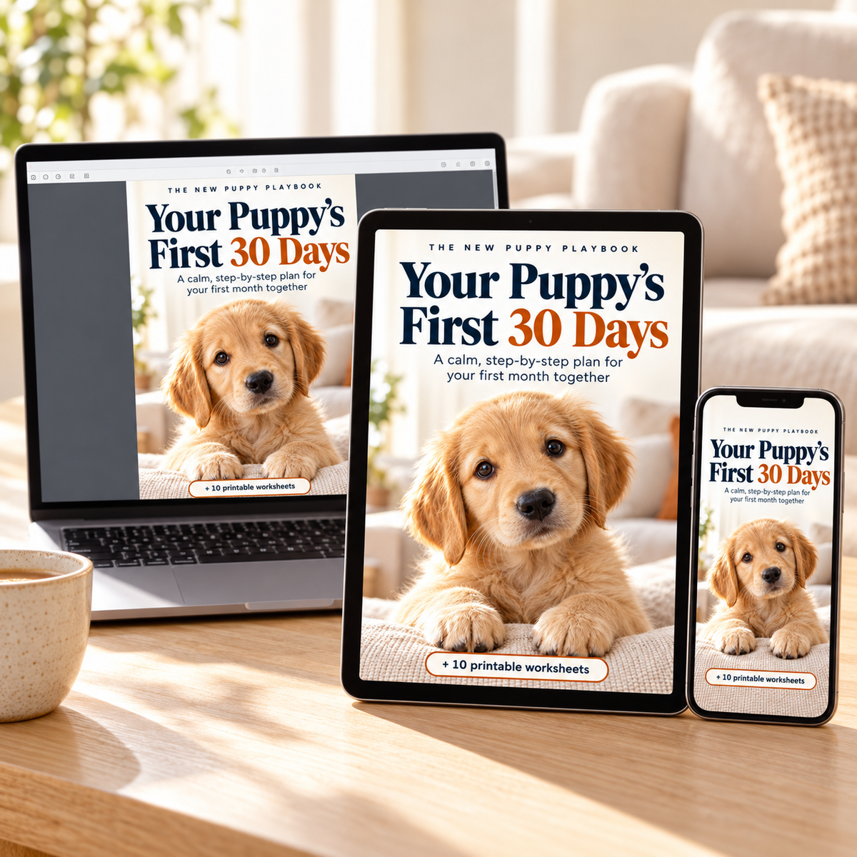 Your Puppy’s First 30 Days - Digital Guide + Bonus Pintables